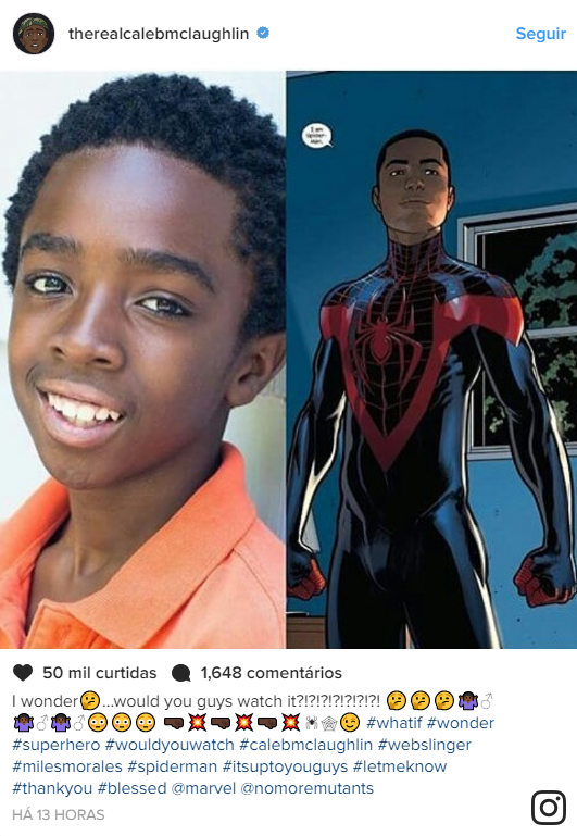 Ator de 'Stranger Things' sonha em ser o Homem-Aranha; saiba mais