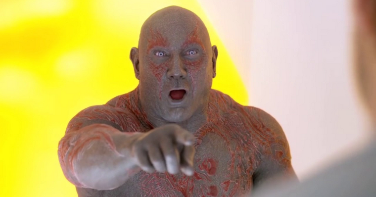 Dave Bautista aliviado por deixar o papel de Drax nos filmes da