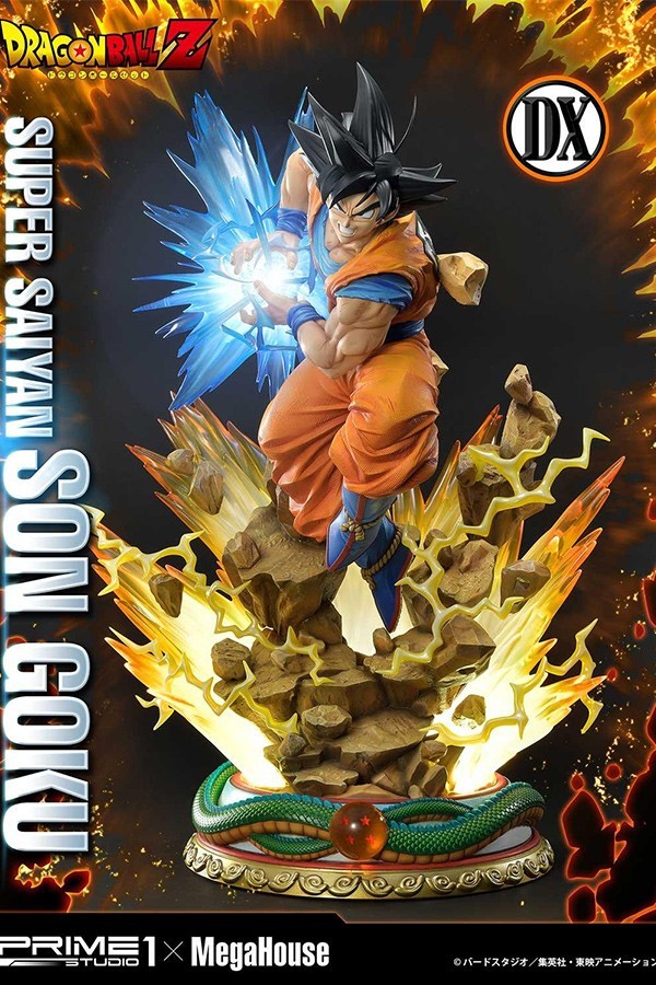 Estátua Goku Super Saiyan 3 Wrath of the Dragon Shenlong Verde