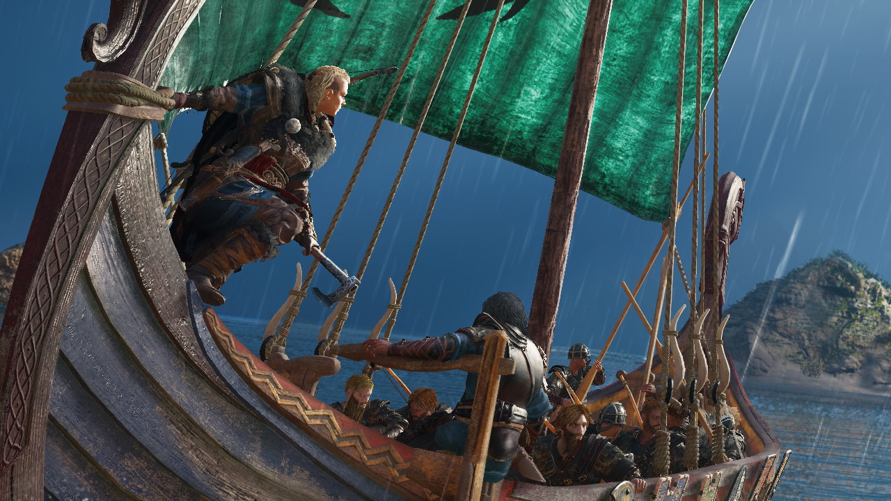 Recrutando Jomsvikings para incursões no rio em Assassin's Creed Valhalla