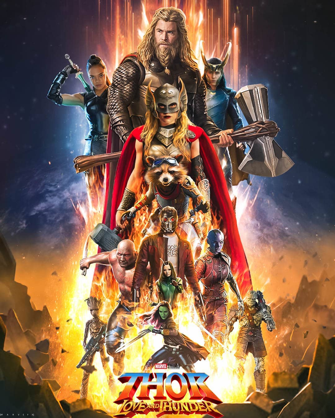 Fã cria impressionante cartaz para Thor: Love and Thunder