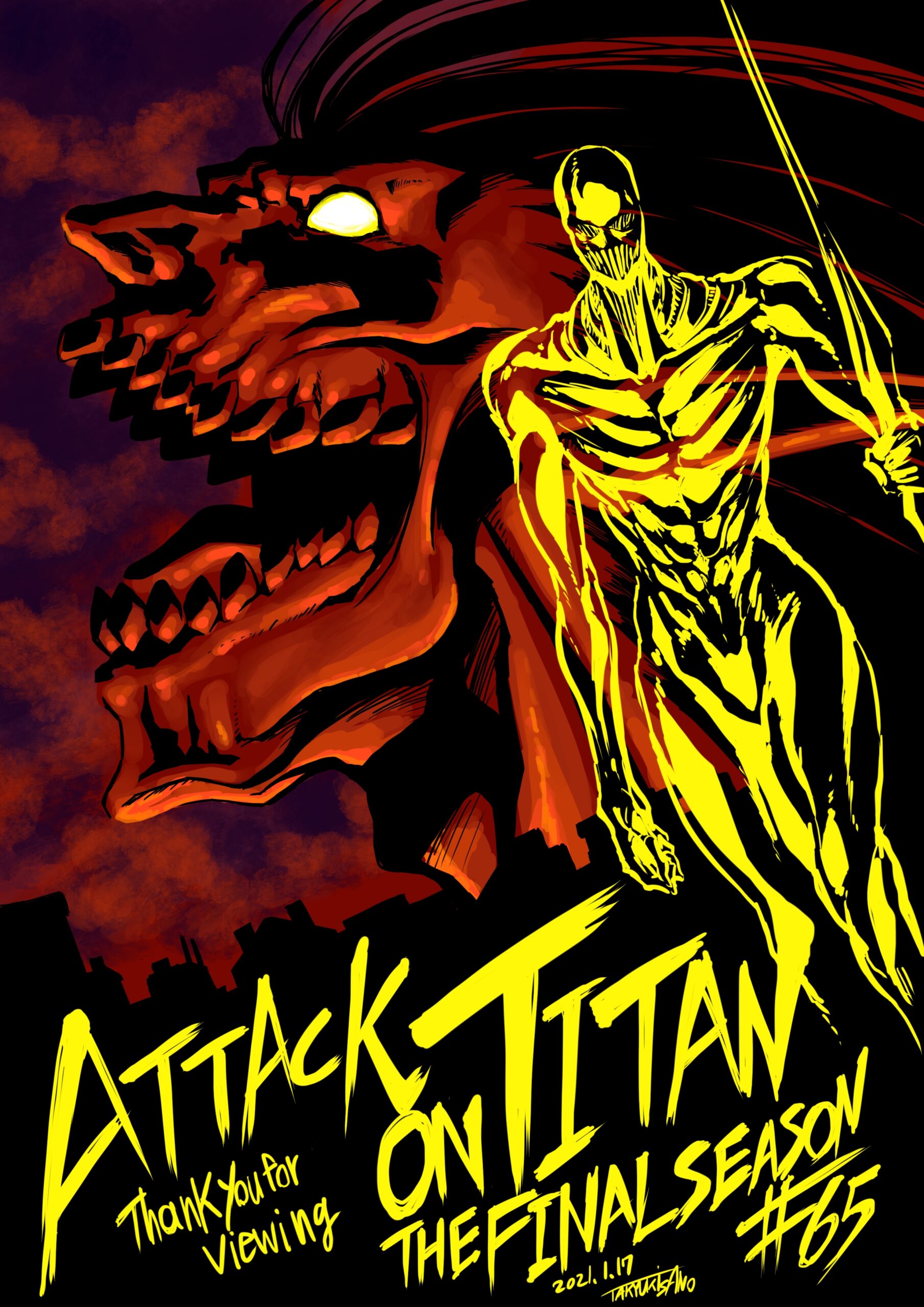 Attack on Titan  Nova arte promocional da temporada final é divulgada