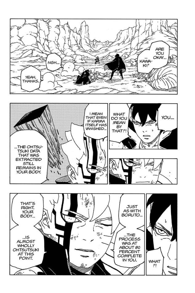 Boruto descobre como se livrar da possessão de Momoshiki no mangá