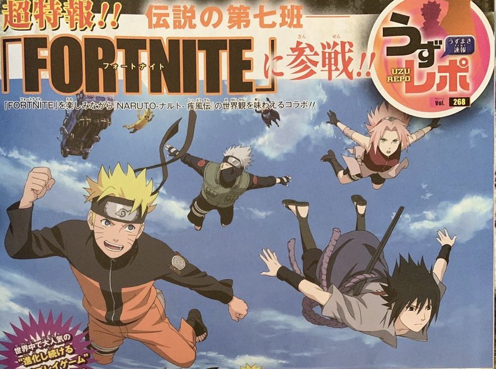 Fortnite recebe nova lista de personagens do Naruto