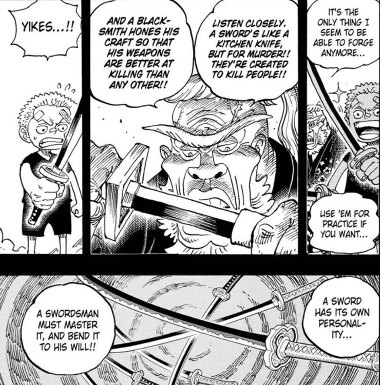 One Piece, Zoro empunha Enma pela primeira vez