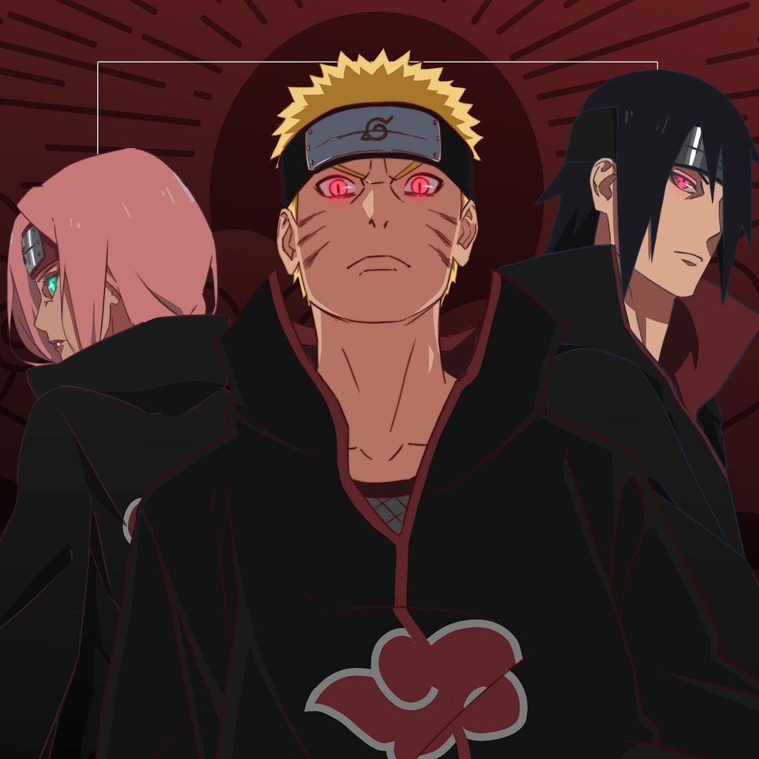 Foto do Desenho Sasuke, Naruto e Sakura