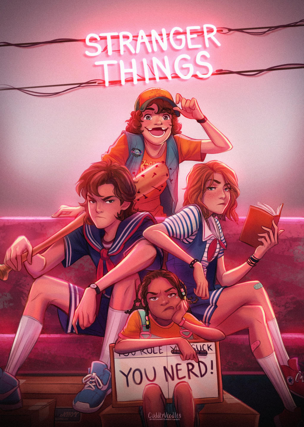 Stranger Things Season 4 Logo  Personagens de stranger things, Personagens