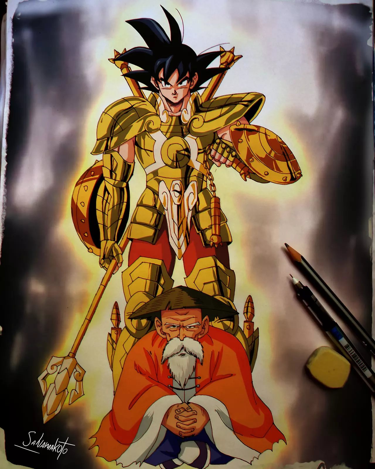 Artes conceituais de Dragon Ball Evolution mostram os guerreiros