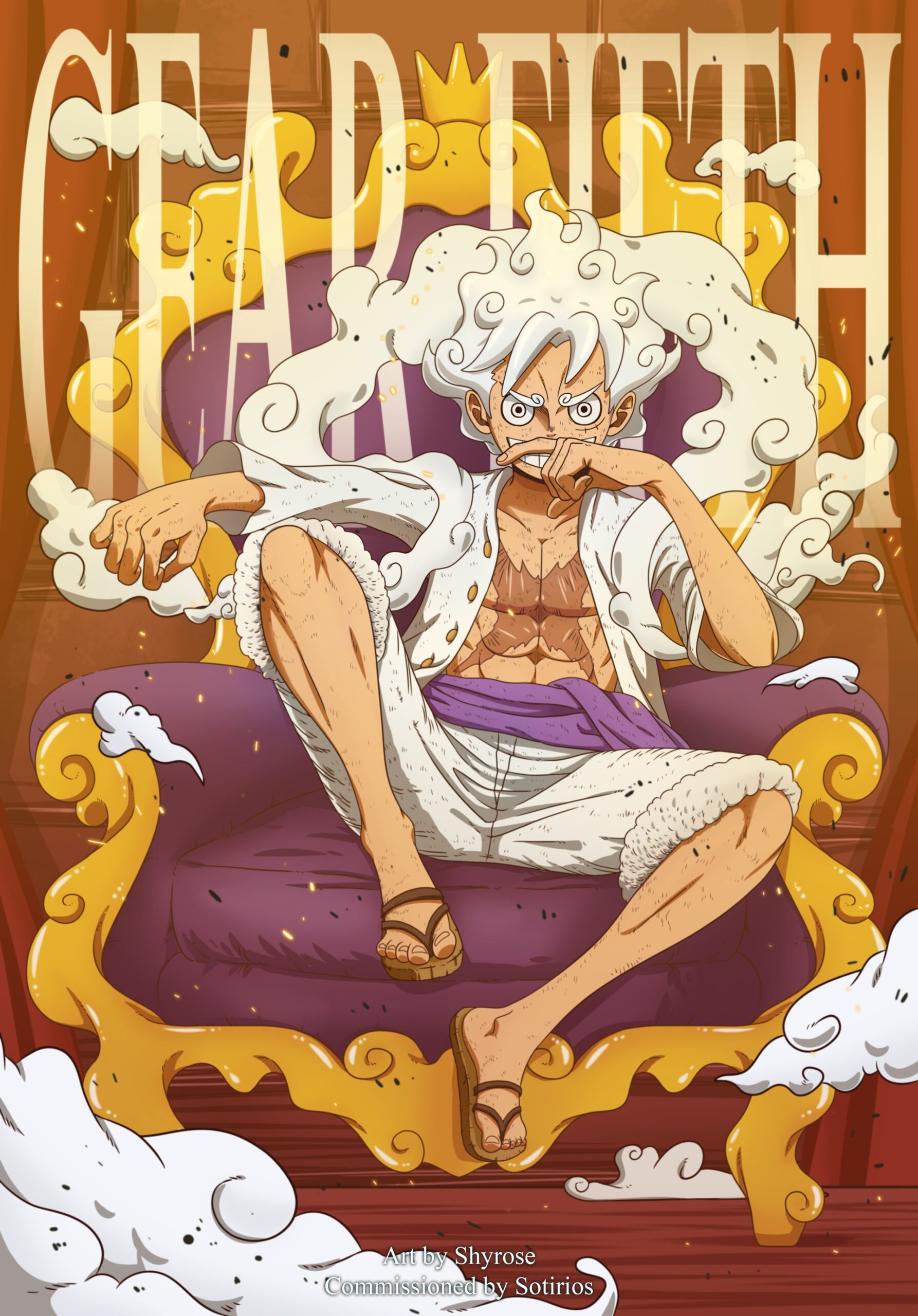 One Piece: Artista imagina como seria um Luffy Rei Pirata na forma