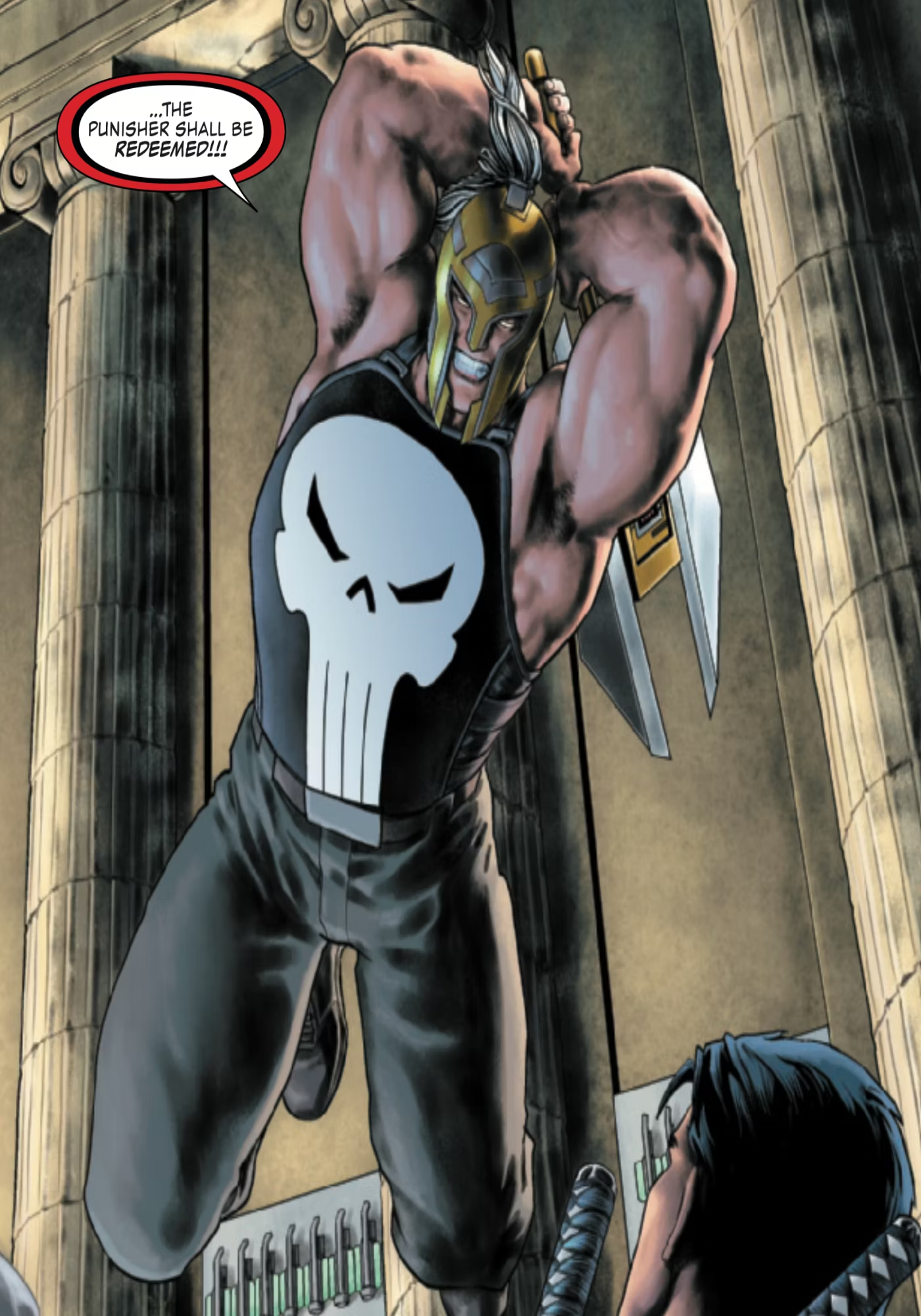Um Vingador está tentando roubar o símbolo do Justiceiro nas HQs da Marvel