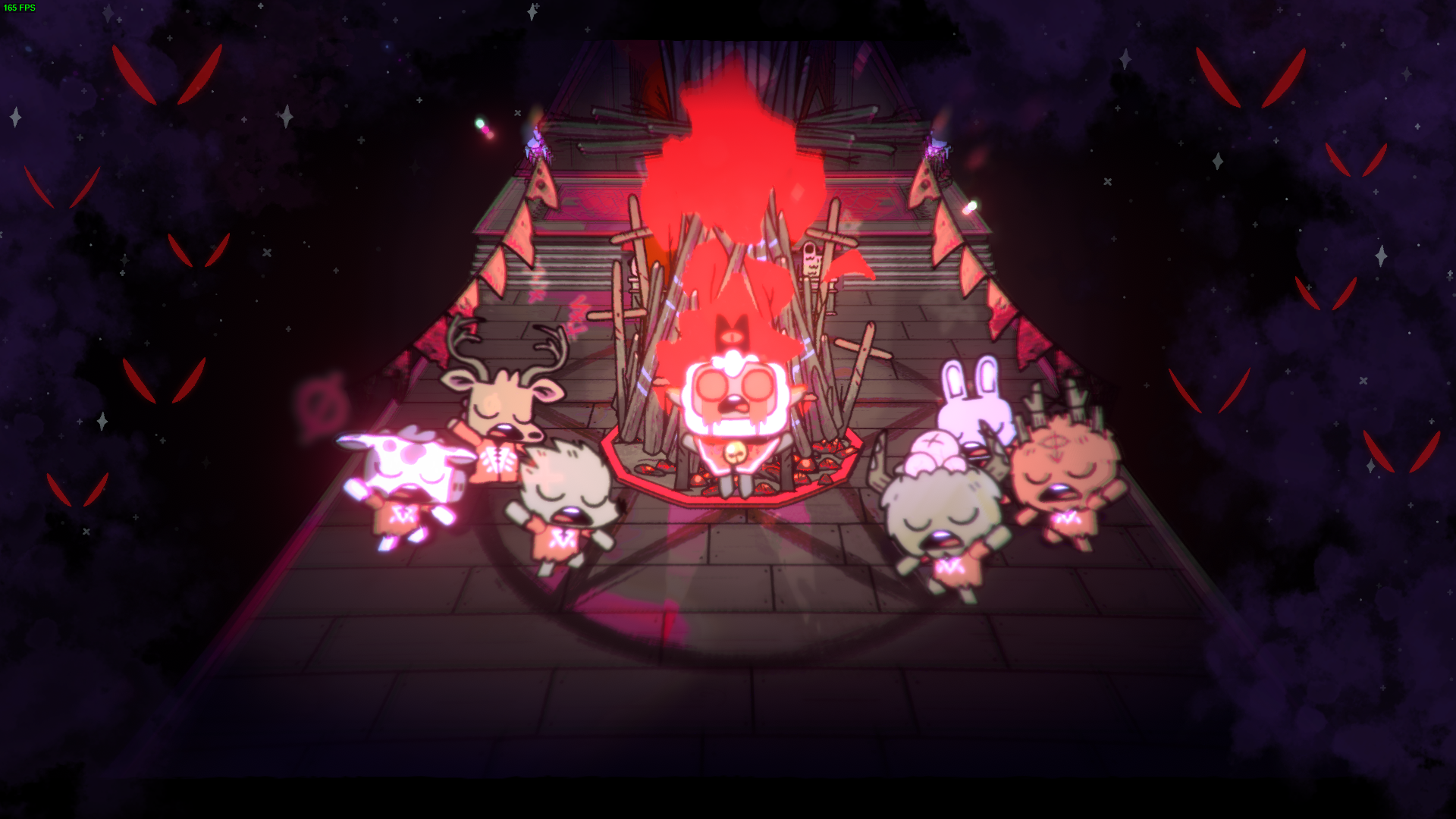 AS OVELHAS DO SATANÁS em Cult of the Lamb  Cult of the Lamb é um jogo de  ação e aventura no estilo rogue-like desenvolvido pelo desenvolvedor indie  Massive Monster e publicado