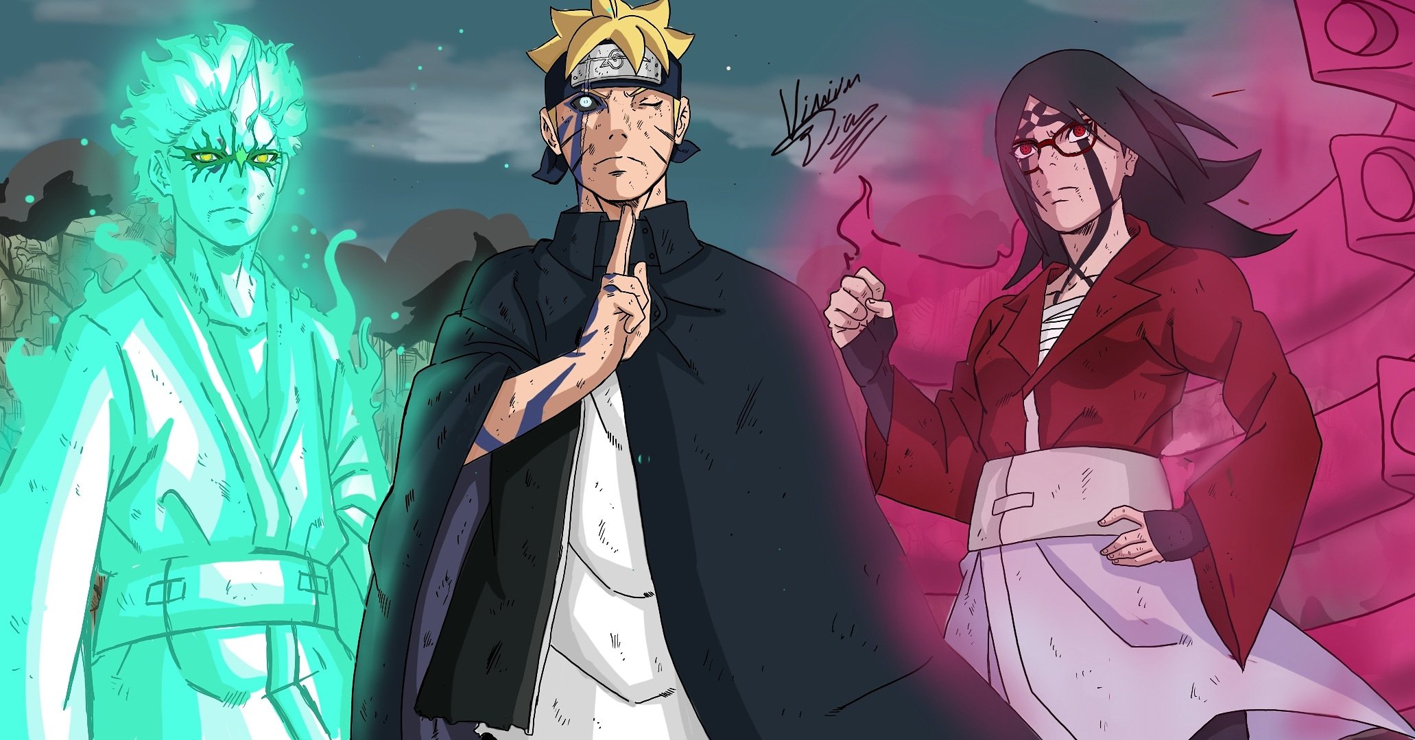 BORUTO E SARADA VEJA O FILHO DELES!! BORUTO SHIPPUDEN 