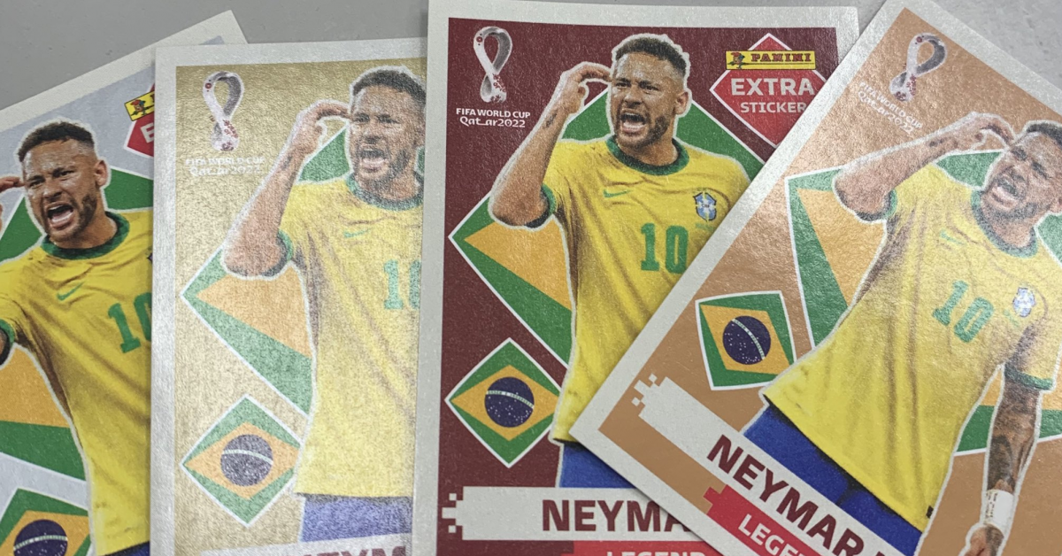 Figurinha de Neymar para o álbum da Copa é vendida por preço astronômico