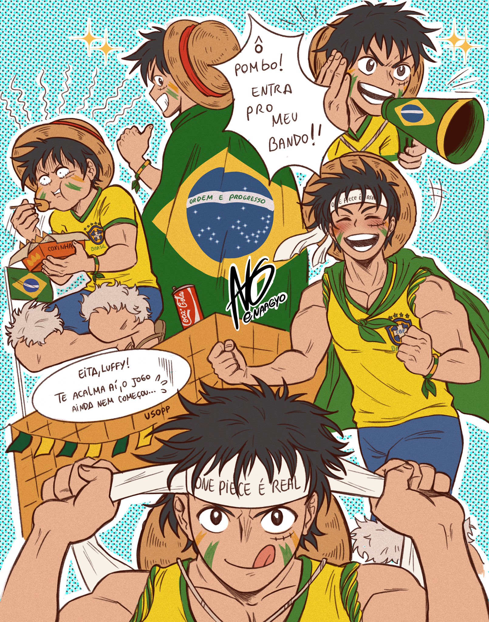 Eai Men !!!!  Anime brasil, Copa brasil, One piece
