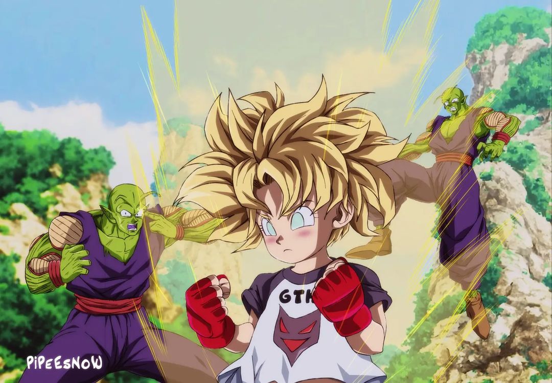 Dragon Ball - Artista imagina a filha do Vegeta como uma Super Saiyajin