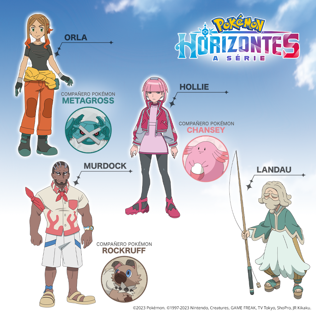 Pokémon Horizons revela um novo conjunto de Pokébolas