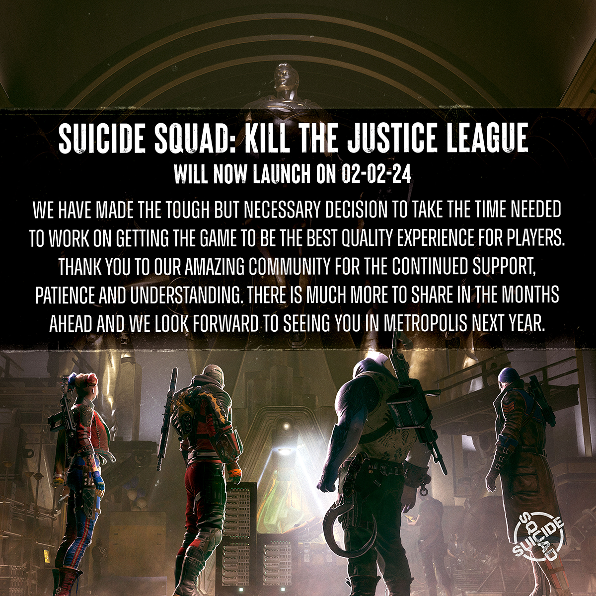 Esquadrão Suicida: Mate a Liga da Justiça é adiado para 2024; entenda -  Tecnologia e Games - Folha PE