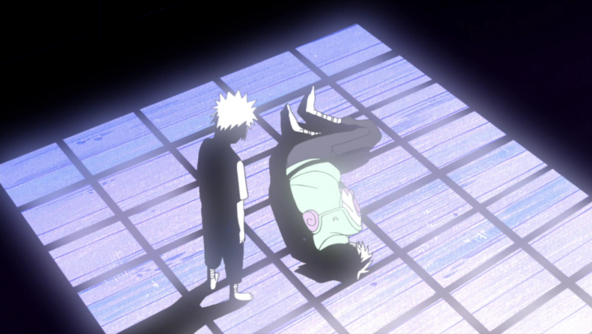 Minato conhece Kakashi após a morte de Sakumo Hatake - Naruto Shippuden 