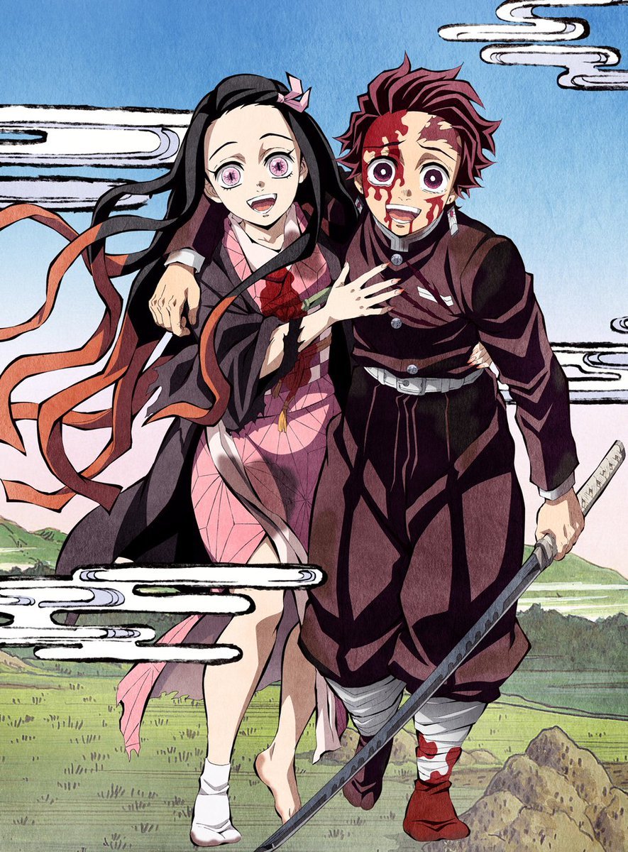 Arte de Kimetsu no Yaiba convierte a Nezuko en Demon Slayer como Tanjiro